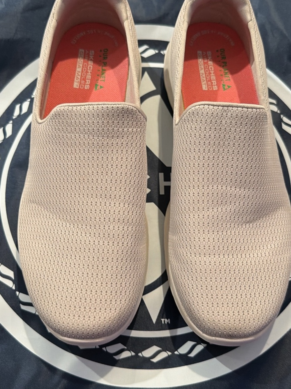 Skechers Women's Slip-On Knit Sneakers - Light Tan